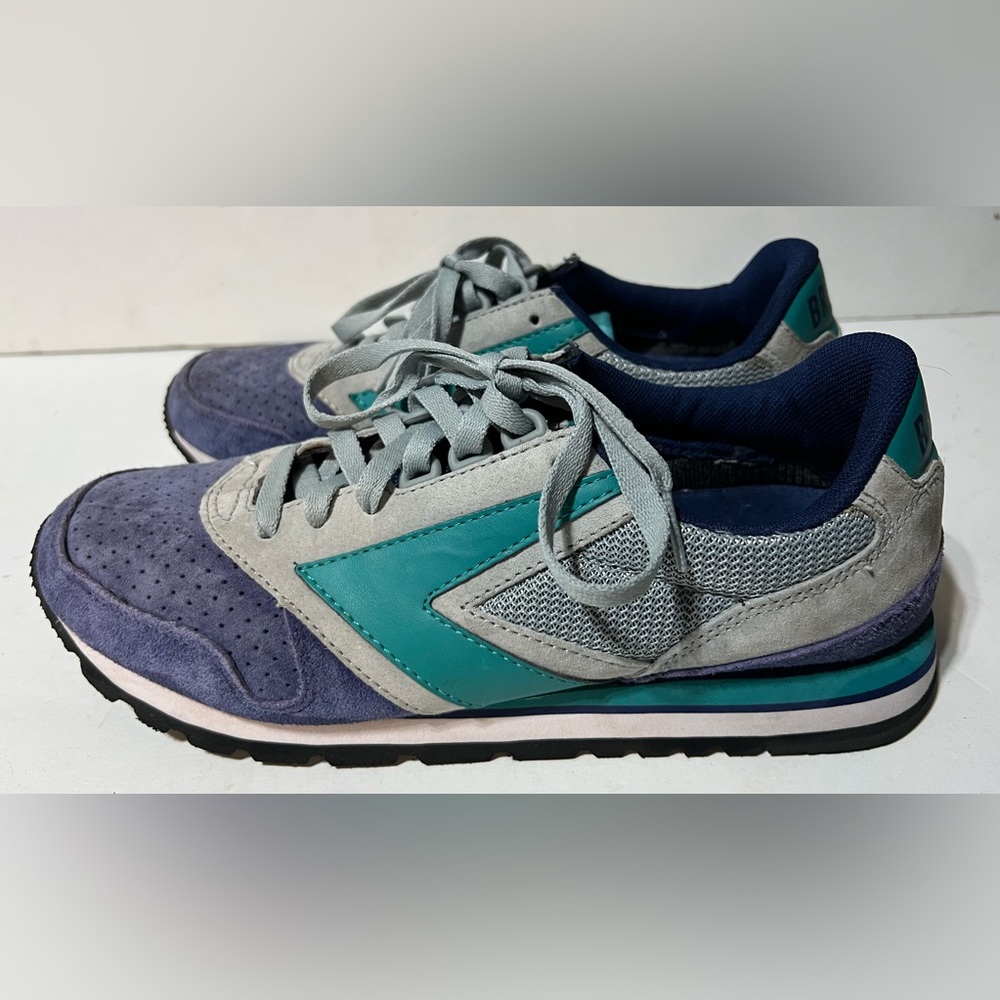 Brooks Heritage Women's 9 Vintage Shoes Blue Gray Green Seattle Skyline Sneakers
